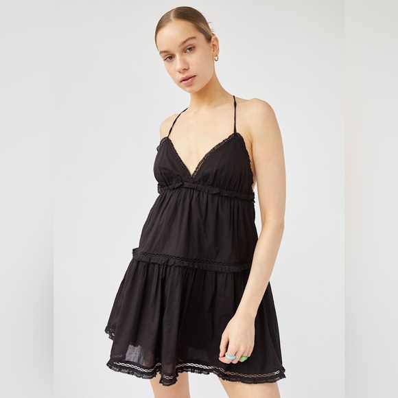 Aritzia Sunday Best Angela Dress - Amethyst Lilac Organic Cotton Tiered Mini - Picture 5 of 9